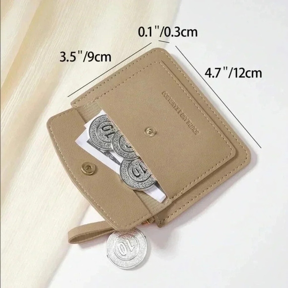 ⚠️Clearance Khaki Flip Cover And Zipper Cardholder / Wallet - Picture 5 of 5